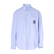 Yankees Serif Oversized Shirt Sporty & Rich , Blue , Dames