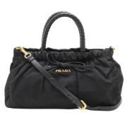 Pre-owned Leather prada-bags Prada Vintage , Black , Dames