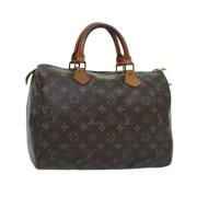 Pre-owned Canvas handbags Louis Vuitton Vintage , Brown , Dames