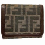 Pre-owned Canvas wallets Fendi Vintage , Brown , Dames