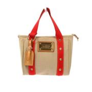 Pre-owned Canvas louis-vuitton-bags Louis Vuitton Vintage , Beige , Da...