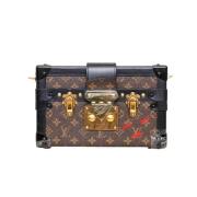 Pre-owned Leather clutches Louis Vuitton Vintage , Brown , Dames