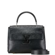 Pre-owned Leather handbags Louis Vuitton Vintage , Black , Dames