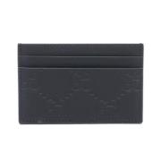 Pre-owned Leather wallets Gucci Vintage , Black , Dames