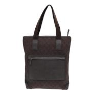 Pre-owned Canvas totes Gucci Vintage , Brown , Dames