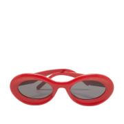 Pre-owned Acetate sunglasses Loewe Pre-owned , Red , Dames