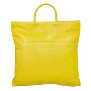 Pre-owned Leather handbags Loewe Pre-owned , Yellow , Dames