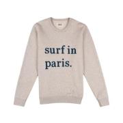 Paris Surf Sweatshirt met Boucle Borduurwerk Cuisse de Grenouille , Gr...