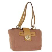 Pre-owned Canvas handbags Bvlgari Vintage , Pink , Dames