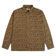 Gedrukt Katoen Ripstop Overshirt Nieuwe Stijl Kestin , Brown , Heren