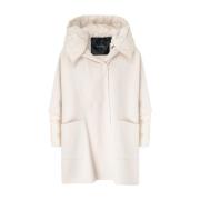 Beige Wollen Medaille Cape Pinko , Beige , Dames