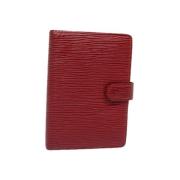 Pre-owned Leather home-office Louis Vuitton Vintage , Red , Dames