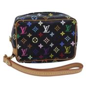 Pre-owned Canvas pouches Louis Vuitton Vintage , Black , Dames