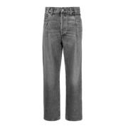 Fold Waistband Jeans Agolde , Gray , Dames