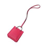 Pre-owned Leather key-holders Hermès Vintage , Pink , Unisex