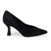 Zwarte Suède Hakken Pumps Sangiorgio , Black , Dames