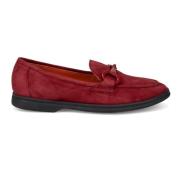 Bordeaux Suède Mocassin Schoen Belle Vie , Red , Dames