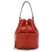 Pre-owned Leather handbags Prada Vintage , Red , Dames