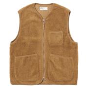 Stone Mountain Fleece Gilet met Shawl Kraag Universal Works , Brown , ...