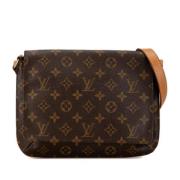 Pre-owned Canvas louis-vuitton-bags Louis Vuitton Vintage , Brown , Da...