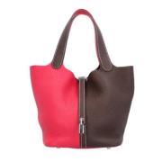 Pre-owned Leather handbags Hermès Vintage , Red , Dames