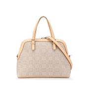 Pre-owned Canvas handbags Burberry Vintage , Brown , Dames