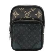 Pre-owned Canvas shoulder-bags Louis Vuitton Vintage , Black , Dames