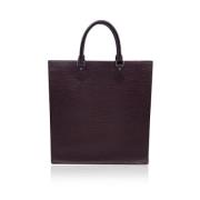 Pre-owned Leather totes Louis Vuitton Vintage , Brown , Dames