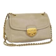 Pre-owned Leather prada-bags Prada Vintage , Beige , Dames