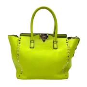 Pre-owned Leather handbags Valentino Vintage , Green , Dames