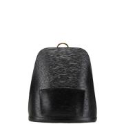 Pre-owned Leather backpacks Louis Vuitton Vintage , Black , Dames