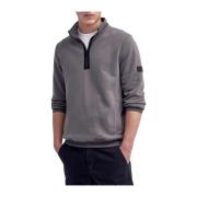 Outline Funnel Neck Sweatshirt Plum Grey Barbour , Gray , Heren