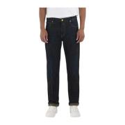 Donkerblauwe Denim Broek Replay , Blue , Heren