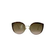 Pre-owned Metal sunglasses Fendi Vintage , Yellow , Dames