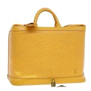 Pre-owned Leather handbags Louis Vuitton Vintage , Yellow , Dames