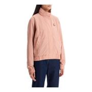 Bold Fox Head Windbreaker Jacket Maison Kitsuné , Pink , Dames