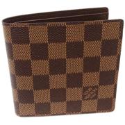 Pre-owned Canvas wallets Louis Vuitton Vintage , Brown , Dames