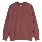 Marsala Raglan Sweatshirt Fleece Comfort La Paz , Brown , Heren