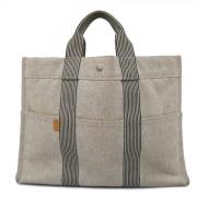 Pre-owned Canvas handbags Hermès Vintage , Gray , Dames