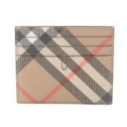 Pre-owned Leather wallets Burberry Vintage , Beige , Dames