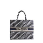 Pre-owned Canvas dior-bags Dior Vintage , Blue , Dames