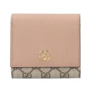 Pre-owned Canvas wallets Gucci Vintage , Beige , Dames