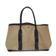 Pre-owned Canvas shoulder-bags Hermès Vintage , Beige , Dames