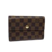 Pre-owned Canvas wallets Louis Vuitton Vintage , Brown , Dames