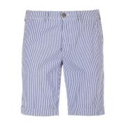 Chino Bermuda Shorts 40Weft , Blue , Heren