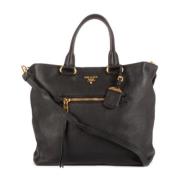 Pre-owned Leather prada-bags Prada Vintage , Black , Dames