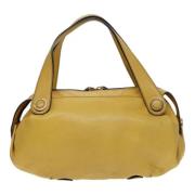 Pre-owned Leather totes Loewe Pre-owned , Yellow , Dames