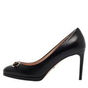 Pre-owned Leather heels Gucci Vintage , Black , Dames