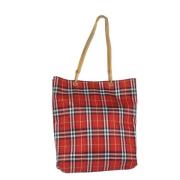 Pre-owned Canvas shoulder-bags Burberry Vintage , Red , Dames