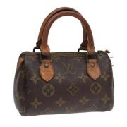 Pre-owned Canvas handbags Louis Vuitton Vintage , Brown , Dames